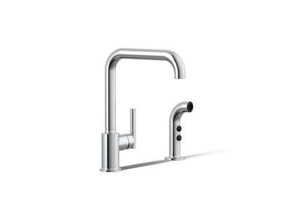 Kohler - Purist Single-Handle Kitchen Sink Faucet With Side Sprayer