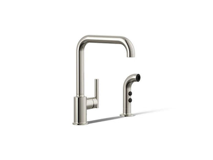 Kohler - Purist Single-Handle Kitchen Sink Faucet With Side Sprayer