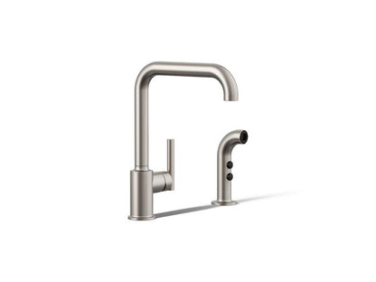 Kohler - Purist Single-Handle Kitchen Sink Faucet With Side Sprayer