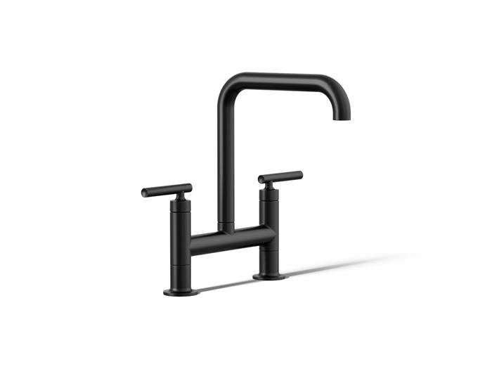 Kohler - Purist Two-Hole Bridge Kitchen Sink Faucet