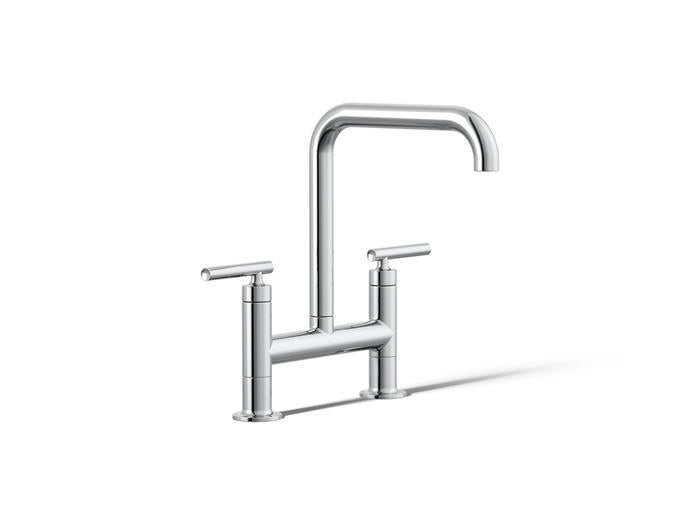 Kohler - Purist Two-Hole Bridge Kitchen Sink Faucet