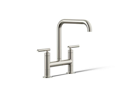 Kohler - Purist Two-Hole Bridge Kitchen Sink Faucet