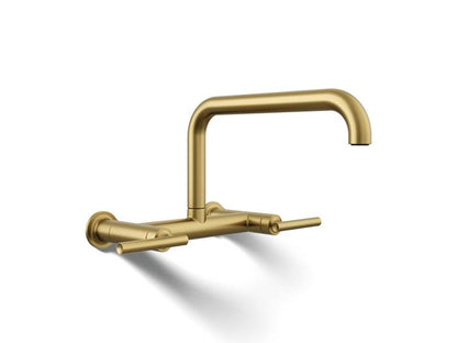 Kohler - Purist Two-Hole Wall-Mount Bridge Kitchen Sink Faucet