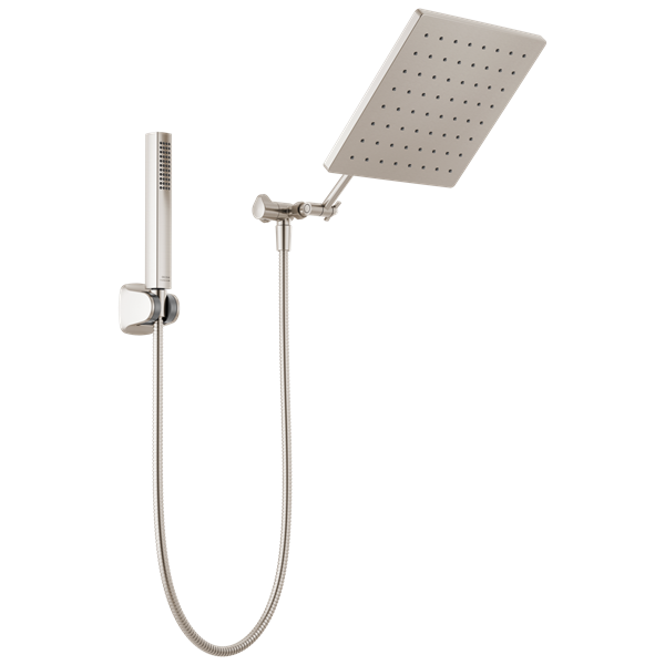 Delta - 10 Inch Raincan Shower Head & Hand Held Combo With Adjustable Extension Arm