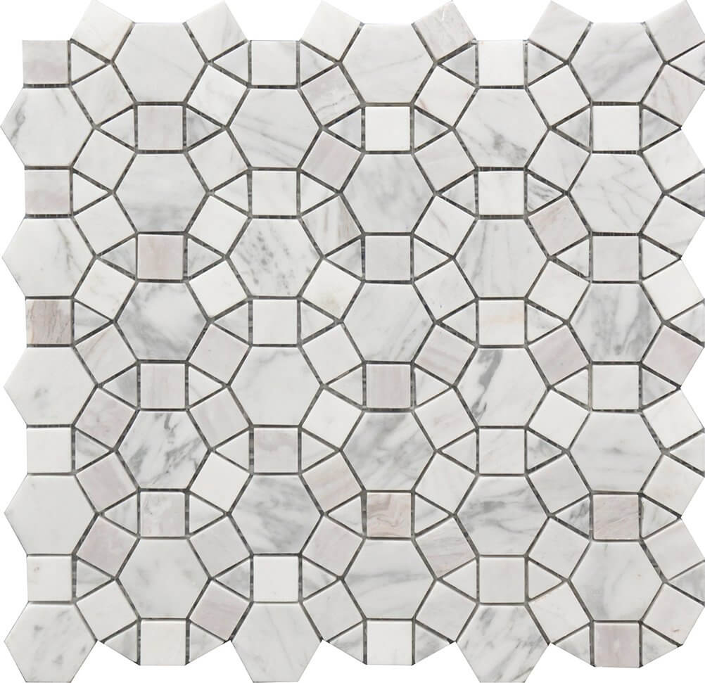 Roca Tile - Kaleidoscope Marble Mosaic 12 x 12