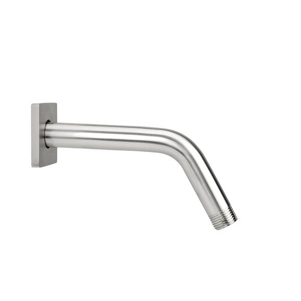Jaclo - 8 Inch 60° Brass Showerarm with Square Escutcheon