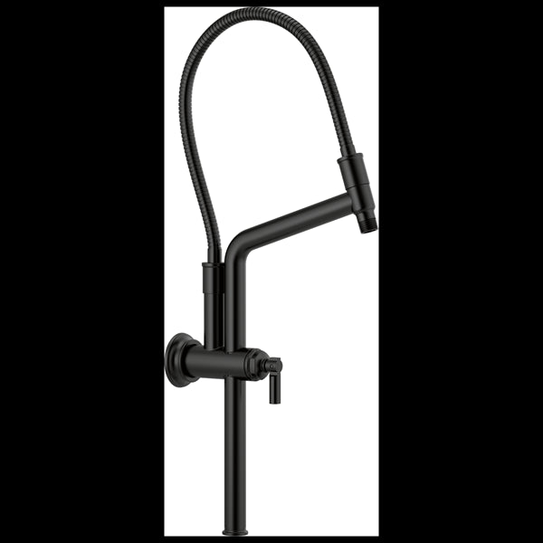 Brizo - Essential Shower 10 7/16 Inch Classic Slide Bar Shower Arm And Flange