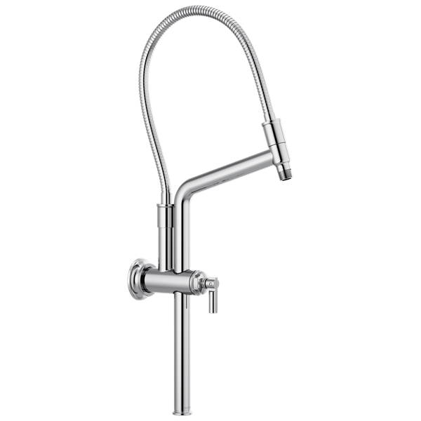 Brizo - Essential Shower 10 7/16 Inch Classic Slide Bar Shower Arm And Flange