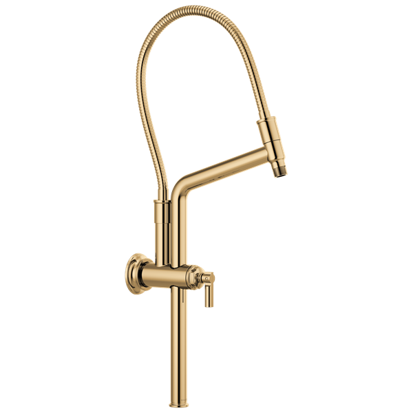 Brizo - Essential Shower 10 7/16 Inch Classic Slide Bar Shower Arm And Flange