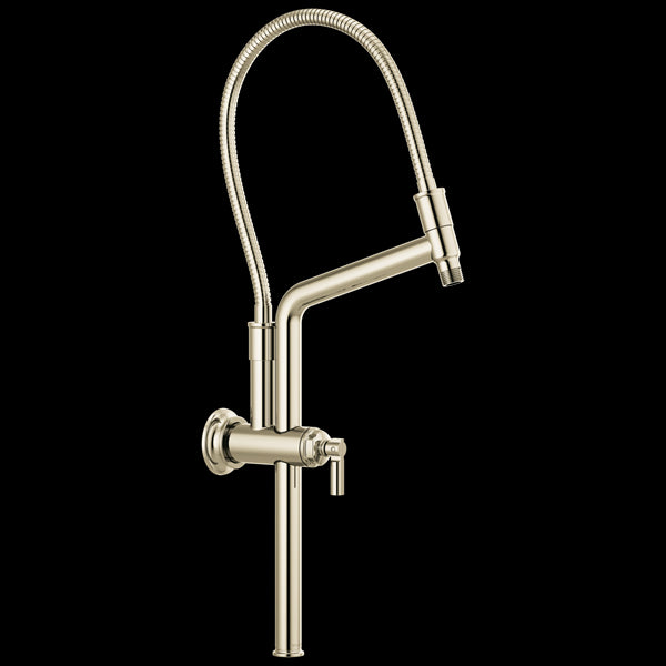 Brizo - Essential Shower 10 7/16 Inch Classic Slide Bar Shower Arm And Flange