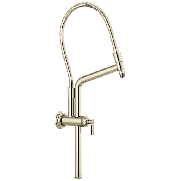 Brizo - Essential Shower 10 7/16 Inch Classic Slide Bar Shower Arm And Flange