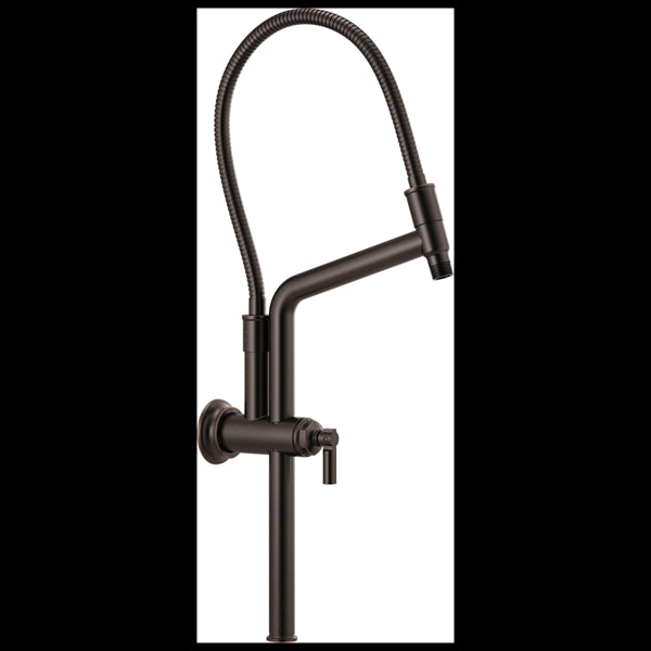 Brizo - Essential Shower 10 7/16 Inch Classic Slide Bar Shower Arm And Flange