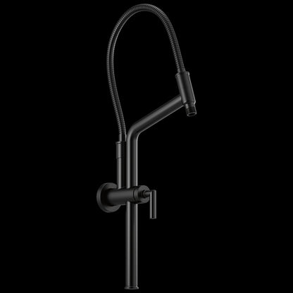 Brizo - Essential Shower Series 10 7/16 Inch Linear Round Slide Bar Shower Arm And Flange