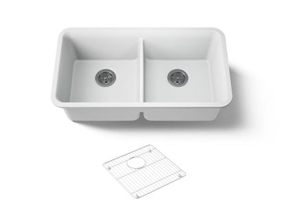 Kohler - Cairn 33-1/2 Inch Undermount Double-Bowl Kitchen Sink