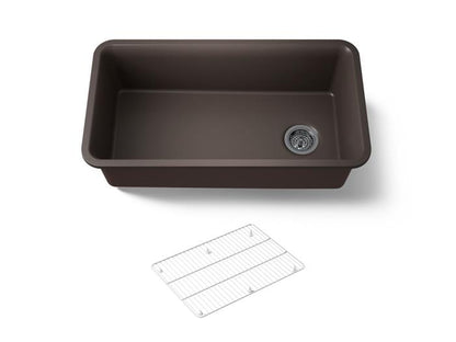 Kohler - Cairn 33-1/2 Inch Undermount Single-Bowl Kitchen Sink With Rack