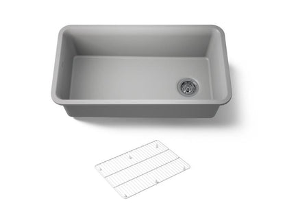 Kohler - Cairn 33-1/2 Inch Undermount Single-Bowl Kitchen Sink With Rack