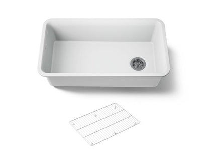 Kohler - Cairn 33-1/2 Inch Undermount Single-Bowl Kitchen Sink With Rack