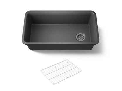 Kohler - Cairn 33-1/2 Inch Undermount Single-Bowl Kitchen Sink With Rack