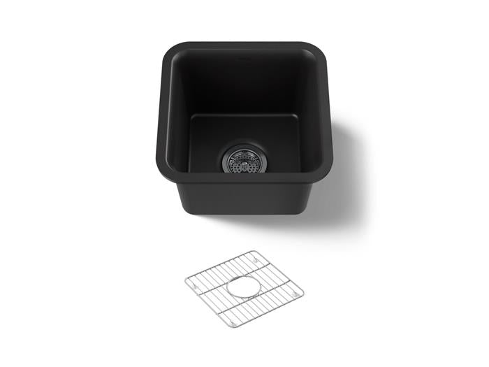 Kohler - Cairn 15-1/2 Inch Undermount Bar Sink With Rack
