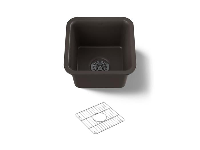 Kohler - Cairn 15-1/2 Inch Undermount Bar Sink With Rack
