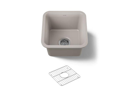 Kohler - Cairn 15-1/2 Inch Undermount Bar Sink With Rack