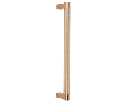 Emtek - Concealed Surface, Select Appliance Pull 12 Inch C-C, Rectangular Stem, Knurled Bar
