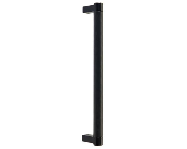Emtek - Back to Back, Select Appliance Pull 12 Inch C-C, Rectangular Stem, Knurled Bar