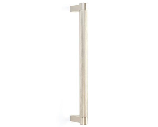 Emtek - Concealed Surface, Select Appliance Pull 12 Inch C-C, Rectangular Stem, Knurled Bar