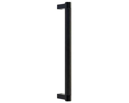 Emtek - Concealed Surface, Select Appliance Pull 12 Inch C-C, Rectangular Stem, Knurled Bar