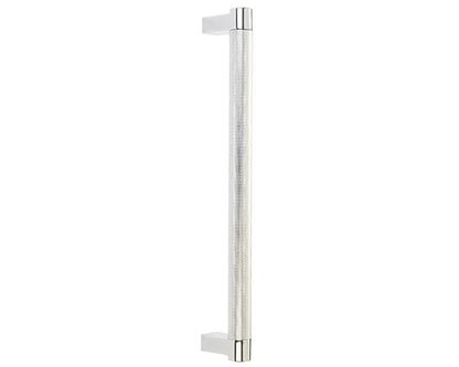 Emtek - Concealed Surface, Select Appliance Pull 12 Inch C-C, Rectangular Stem, Knurled Bar