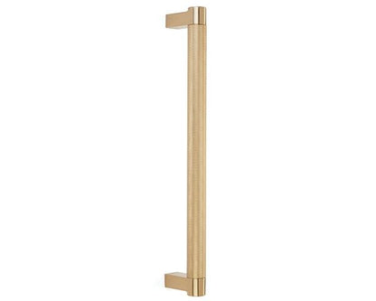 Emtek - Concealed Surface, Select Appliance Pull 12 Inch C-C, Rectangular Stem, Knurled Bar
