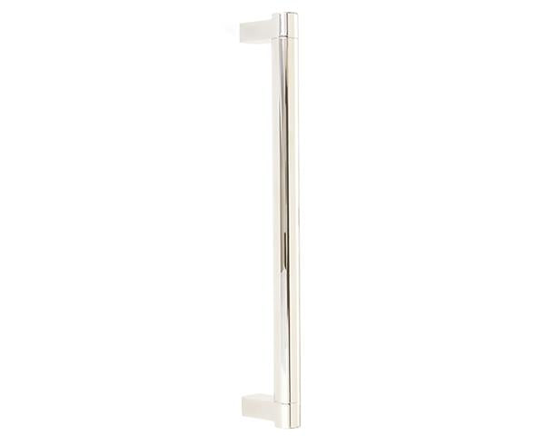 Emtek - Concealed Surface, Select Appliance Pull 12 Inch C-C, Rectangular Stem, Smooth Bar