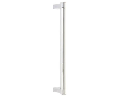 Emtek - Back to Back, Select Appliance Pull 12 Inch C-C, Rectangular Stem, Smooth Bar