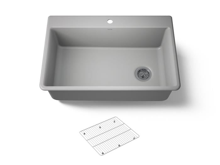 Kohler - Kennon 33 Inch Top-/Undermount Single-Bowl Kitchen Sink