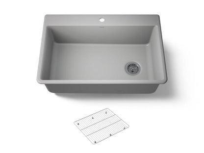 Kohler - Kennon 33 Inch Top-/Undermount Single-Bowl Kitchen Sink
