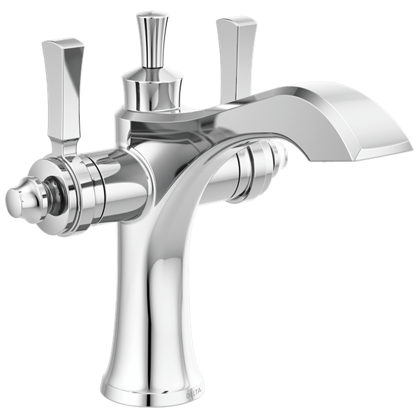 Delta - Dorval Two Handle Single Hole Monoblock Bathroom Faucet