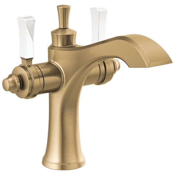 Delta - Dorval Two Handle Single Hole Monoblock Bathroom Faucet