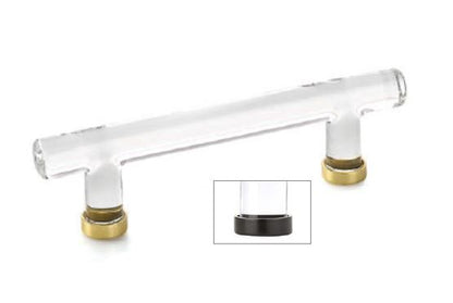 Emtek - Glass Bar Pull, 4 Inch C-C