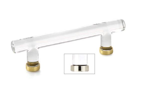 Emtek - Glass Bar Pull, 4 Inch C-C