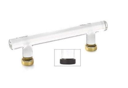 Emtek - Glass Bar Pull, 4 Inch C-C