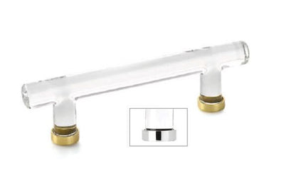 Emtek - Glass Bar Pull, 4 Inch C-C