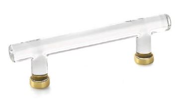 Emtek - Glass Bar Pull, 4 Inch C-C