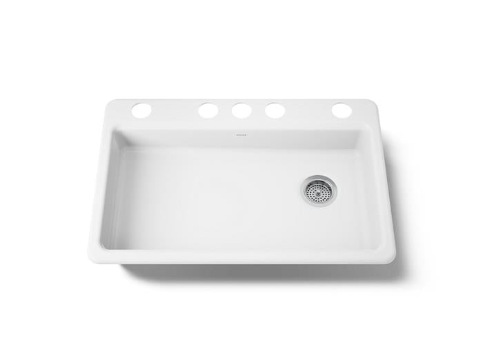 Kohler - Riverby 33 Inch Undermount Single-Bowl Kitchen Sink