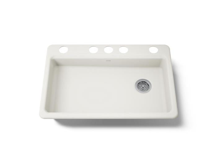 Kohler - Riverby 33 Inch Undermount Single-Bowl Kitchen Sink