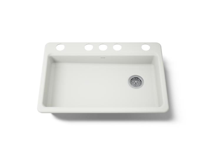 Kohler - Riverby 33 Inch Undermount Single-Bowl Kitchen Sink