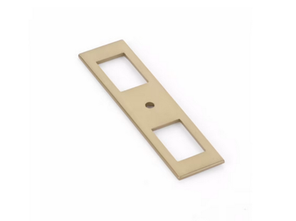 Emtek - Modern Backplate For Cabinet Knob, 4 Inch Overall