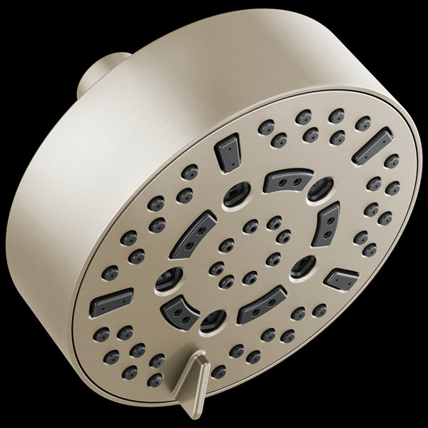 Brizo - Essential Shower Series 5 Inch Linear Round H2Okinetic Multi-Function Wall Mount Shower Head - 2.5 GPM