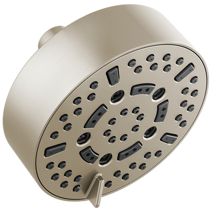 Brizo - Essential Shower 5 Inch Linear Round H2Okinetic Multi-Function Wall Mount Shower Head - 1.75 GPM
