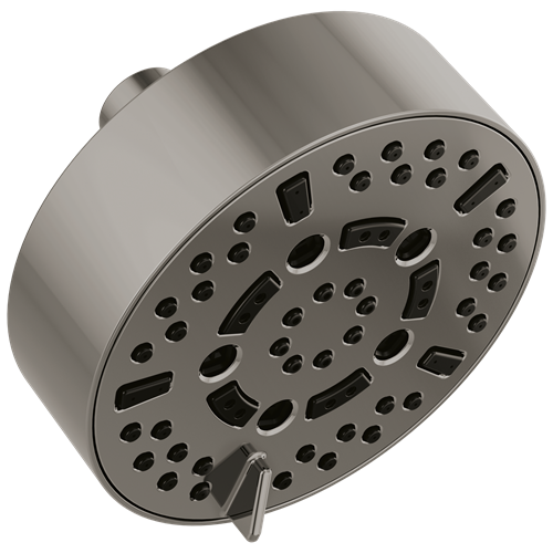 Brizo - Essential Shower 5 Inch Linear Round H2Okinetic Multi-Function Wall Mount Shower Head - 2.5 GPM