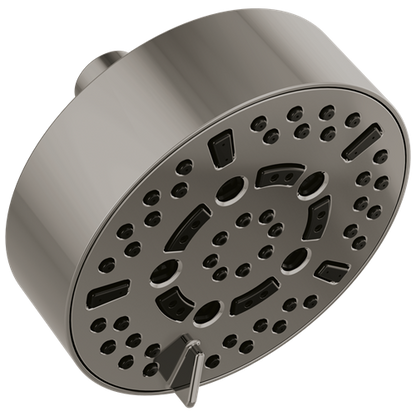 Brizo - Essential Shower 5 Inch Linear Round H2Okinetic Multi-Function Wall Mount Shower Head - 2.5 GPM